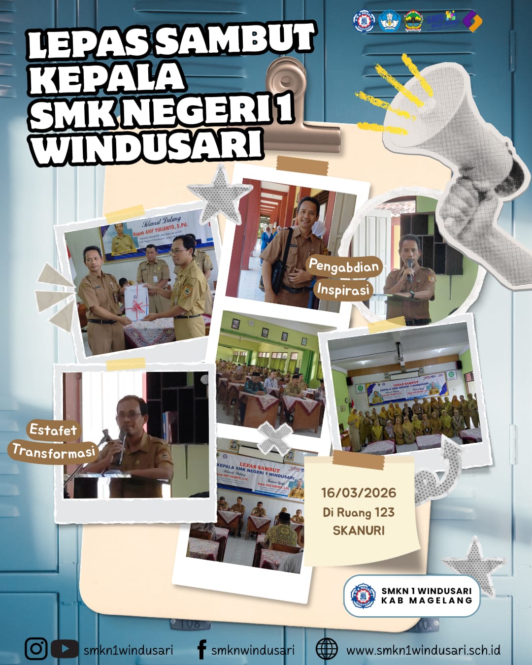 SMK Negeri 1 Windusari Menyelenggarakan Pisah Sambut Kepala Skeolah